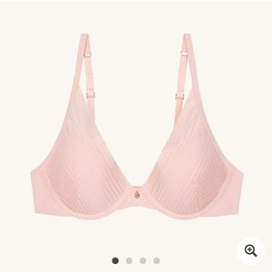 Third Love Seamless Stripe Plunge Bra 34F